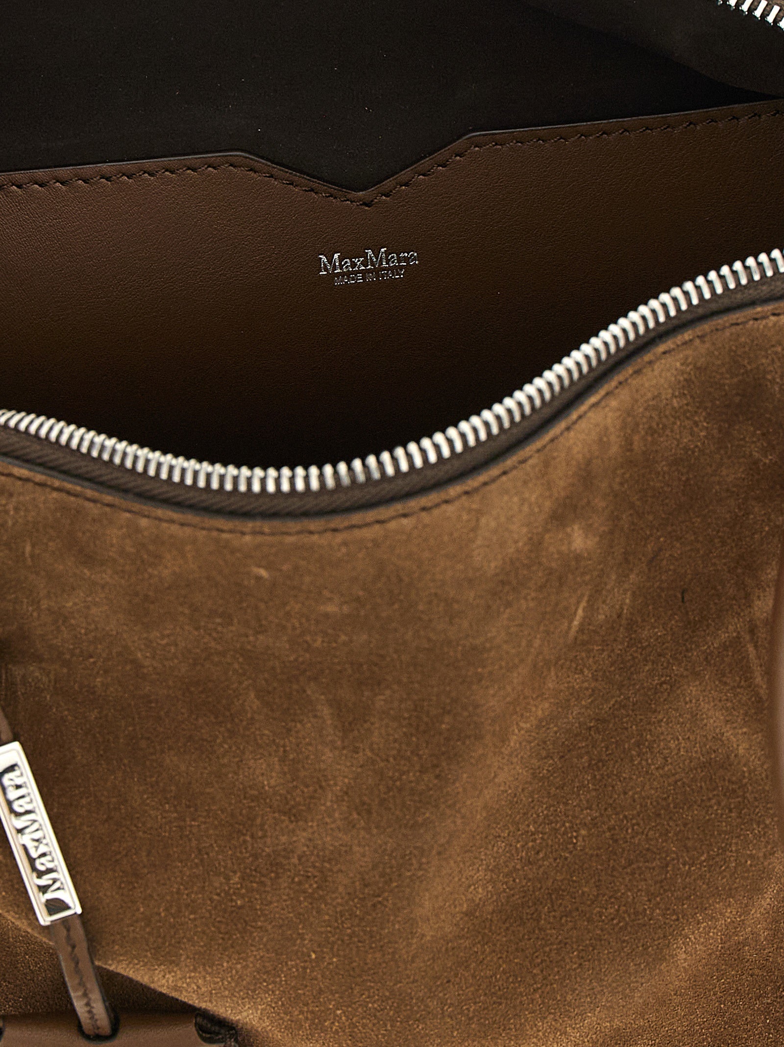 Max Mara Brown Calfskin Shoulder Women's Bag