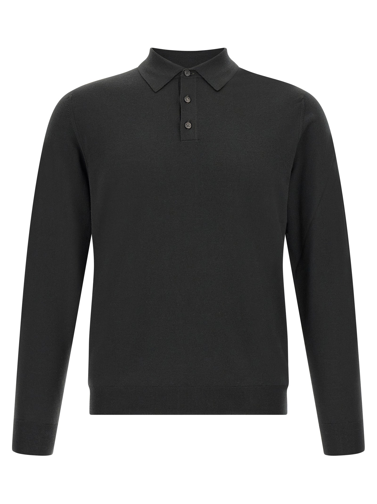 ZANONE Bicolor Virgin Wool Polo Men's Shirt