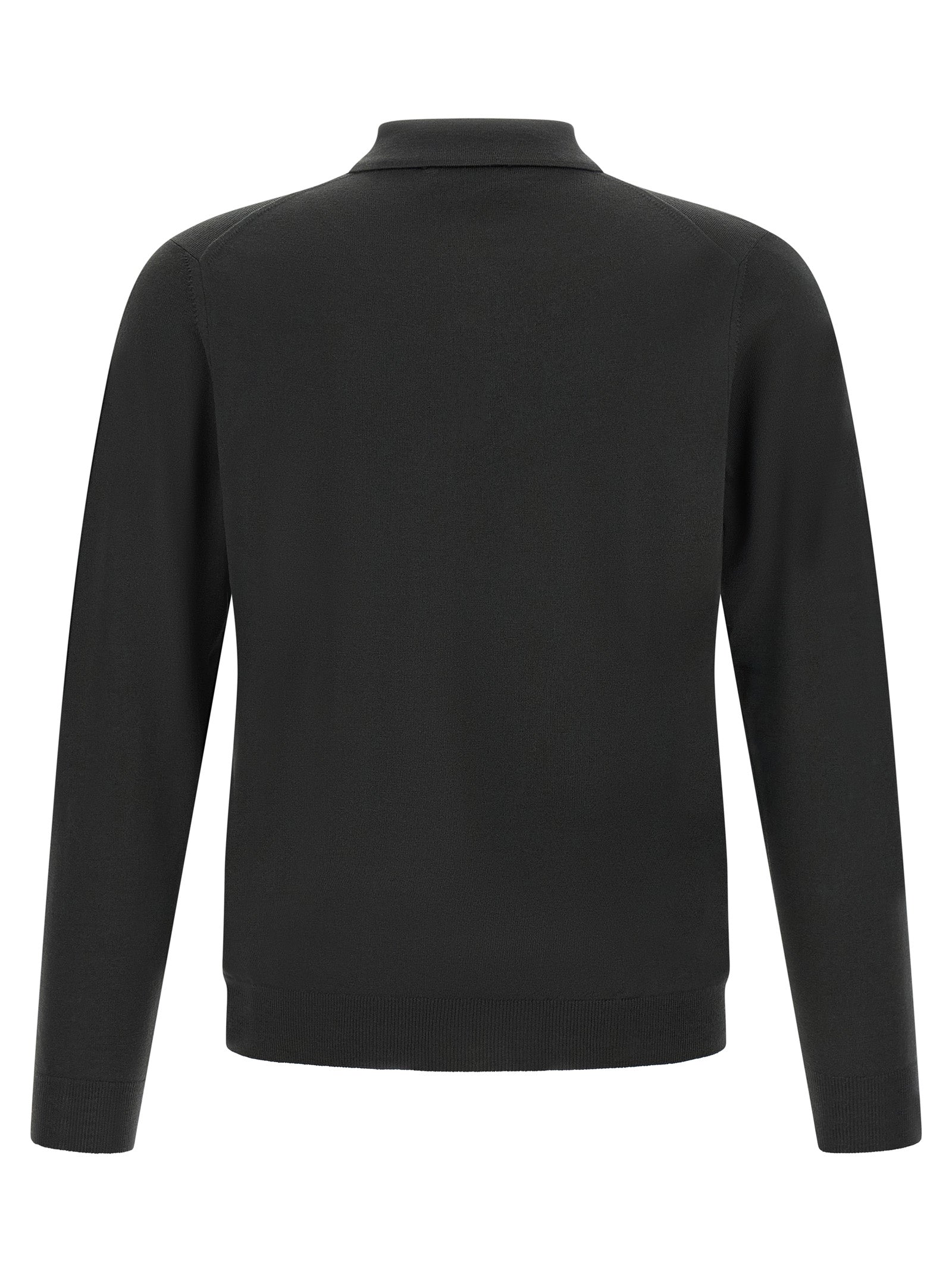 ZANONE Bicolor Virgin Wool Polo Men's Shirt