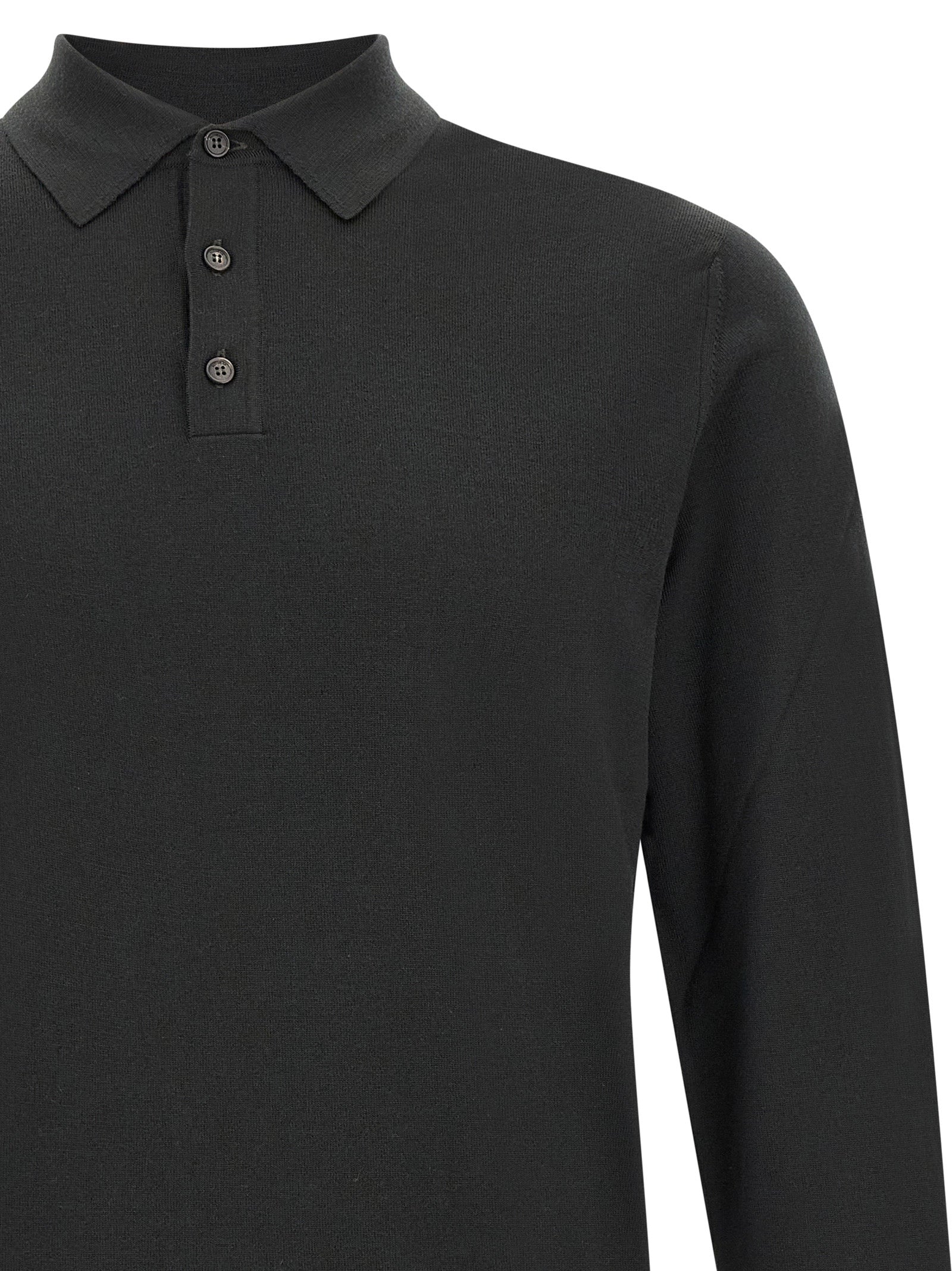 ZANONE Bicolor Virgin Wool Polo Men's Shirt