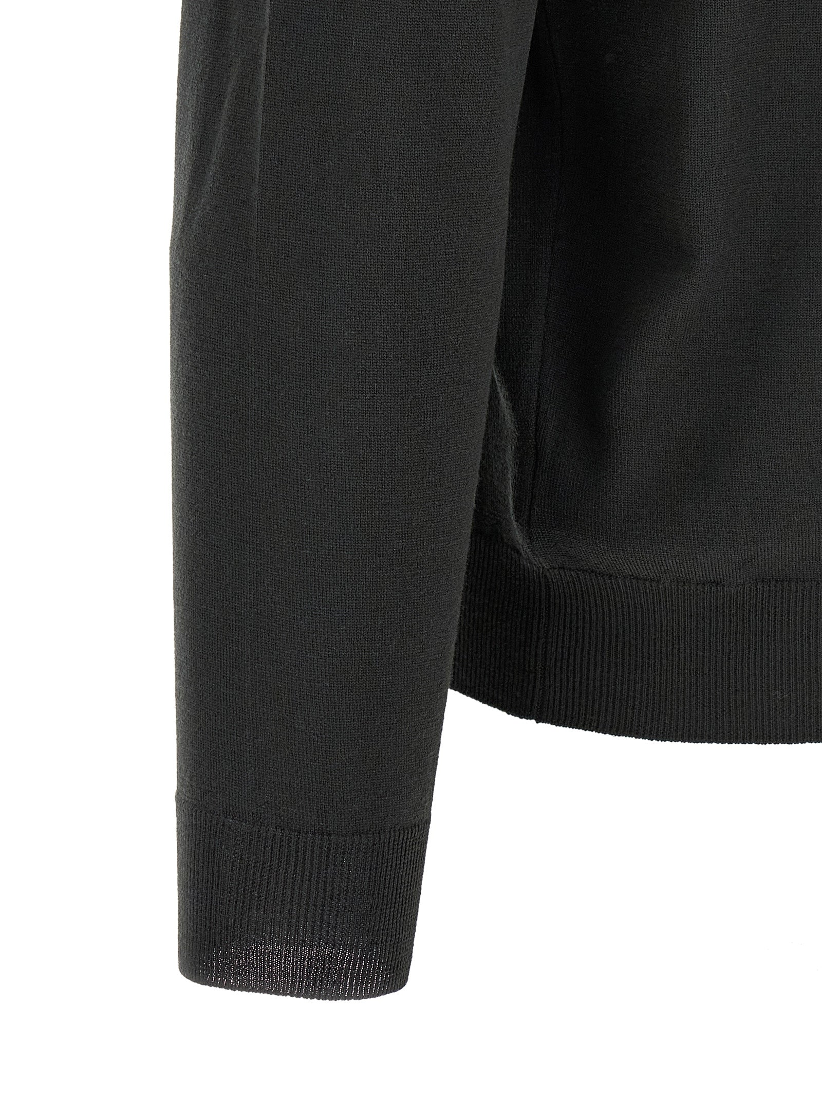 ZANONE Bicolor Virgin Wool Polo Men's Shirt