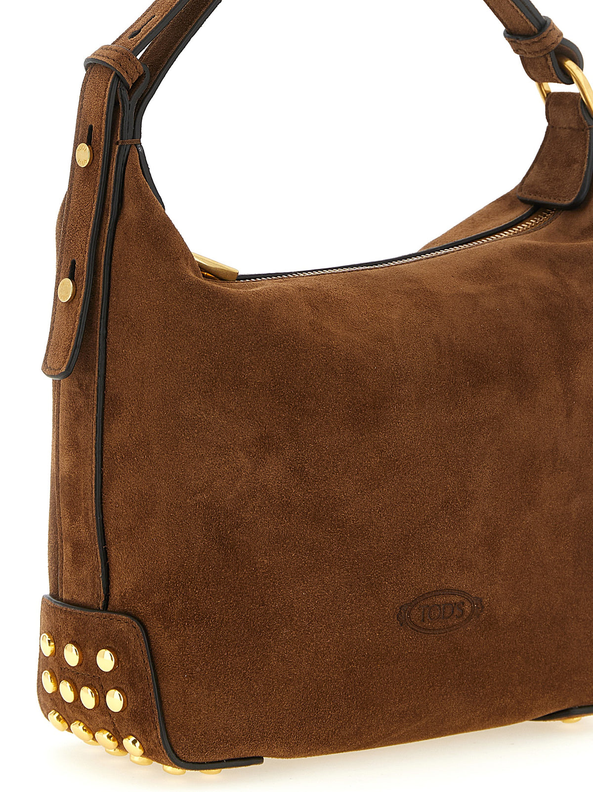 Tod's Brown Calfskin Shoulder Women's Bag