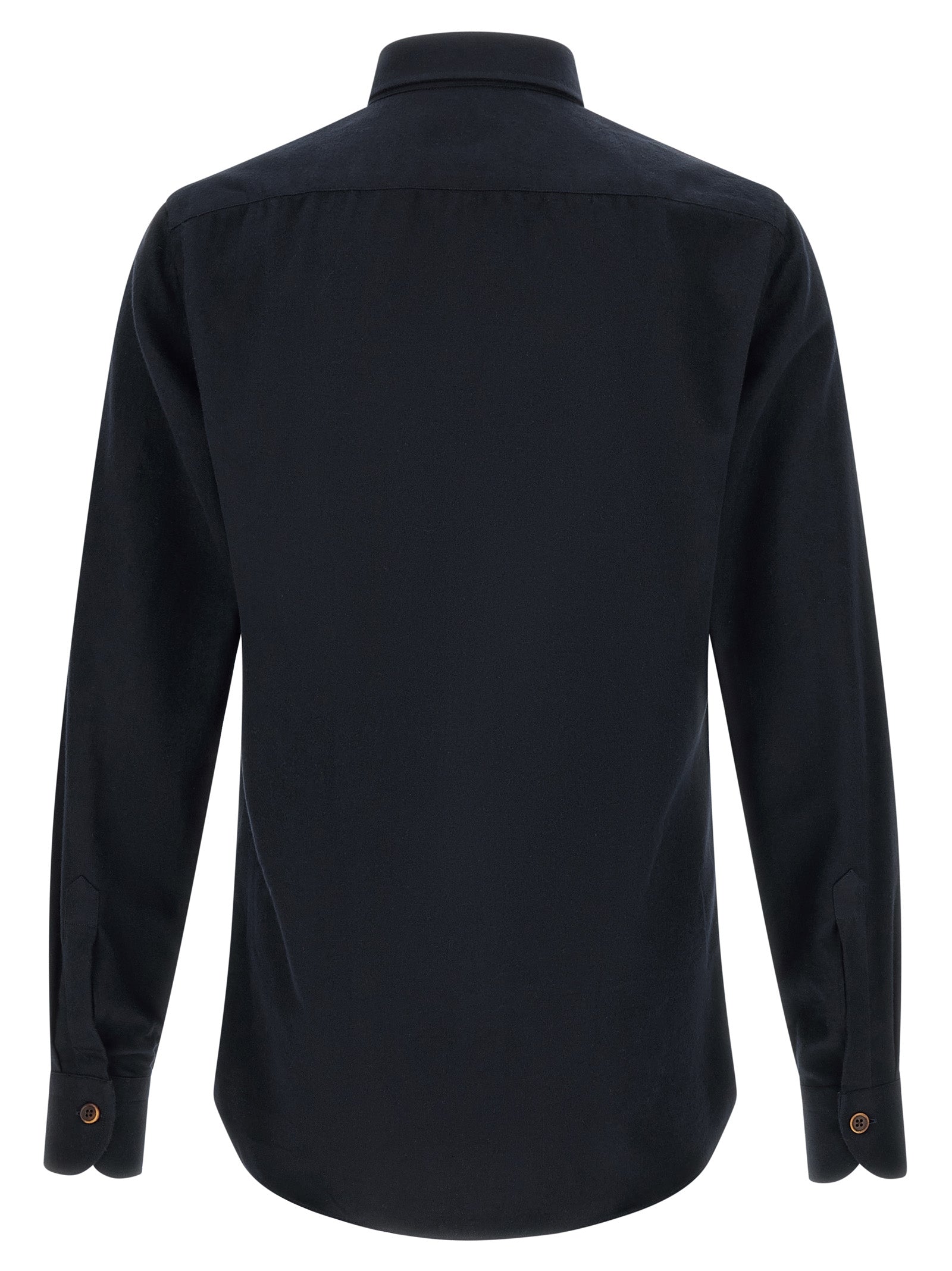 BORRIELLO Blue Cotton Men's Blouse