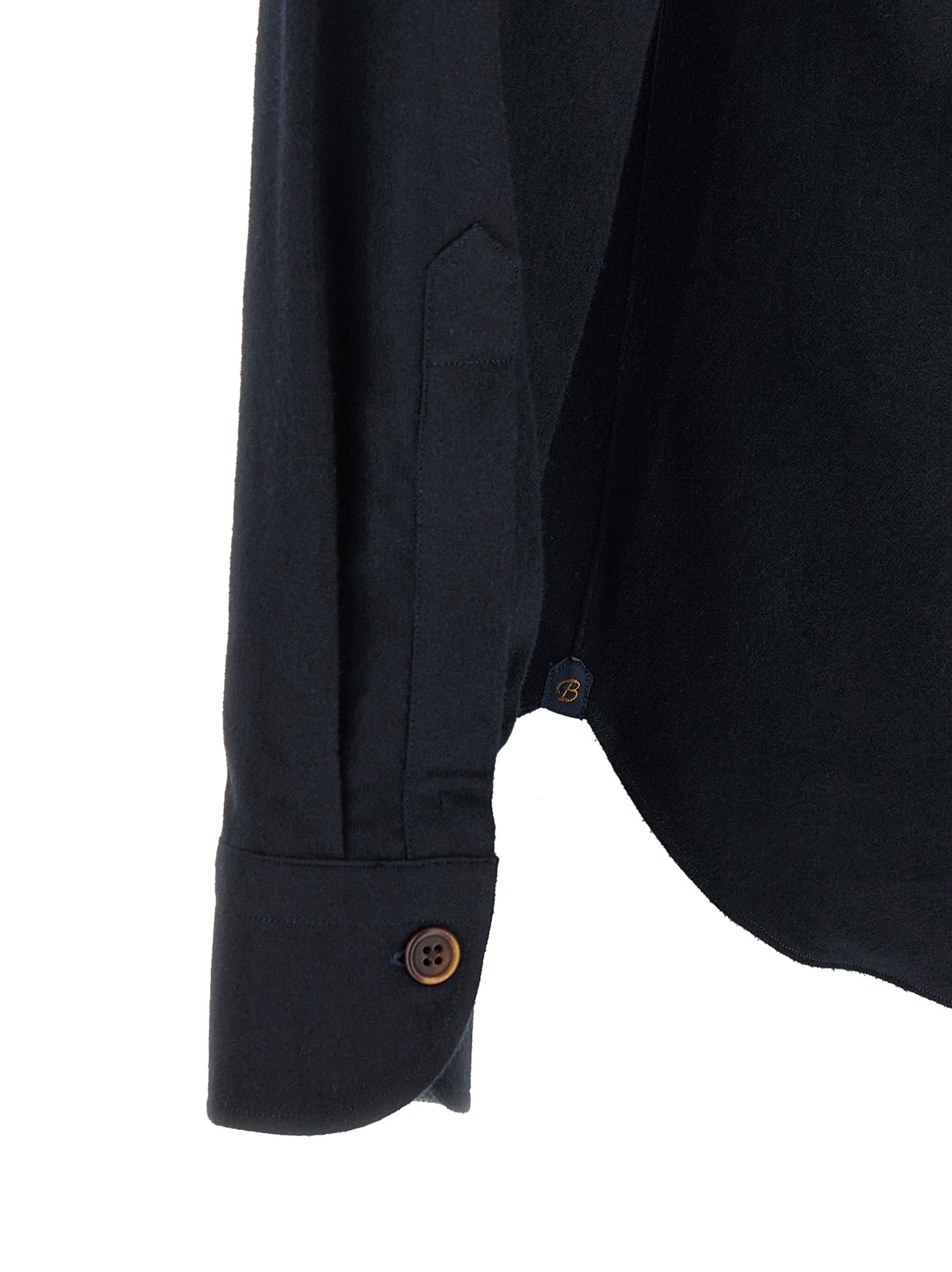 BORRIELLO Blue Cotton Men's Blouse