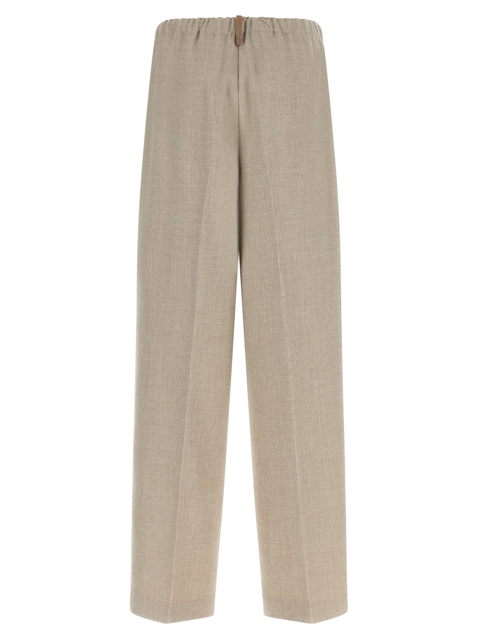 Fabiana Filippi Beige Polyester Casual Women's Pants