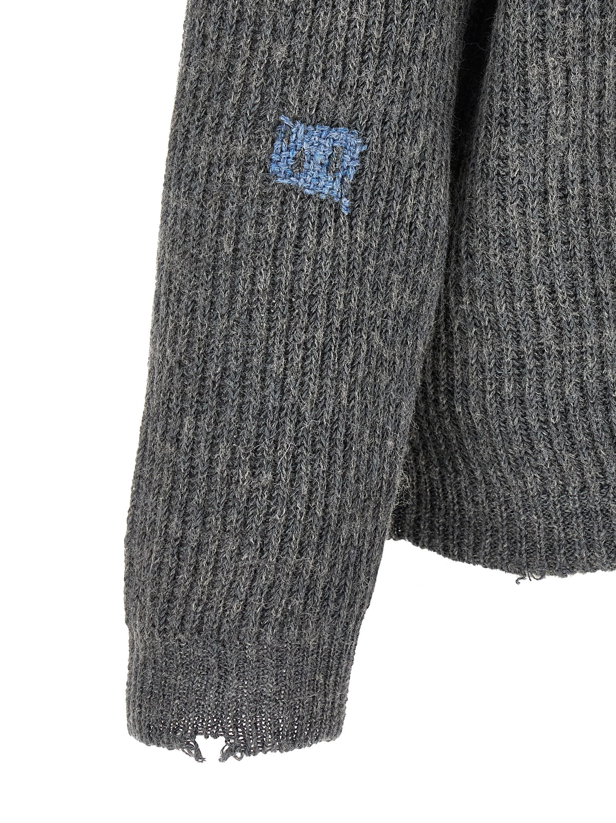 Maison Margiela Gray Linen Men's Cardigan