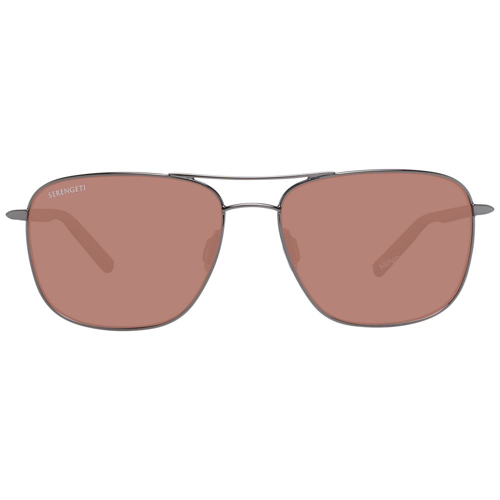 Serengeti Gray Metal Men's Sunglasses