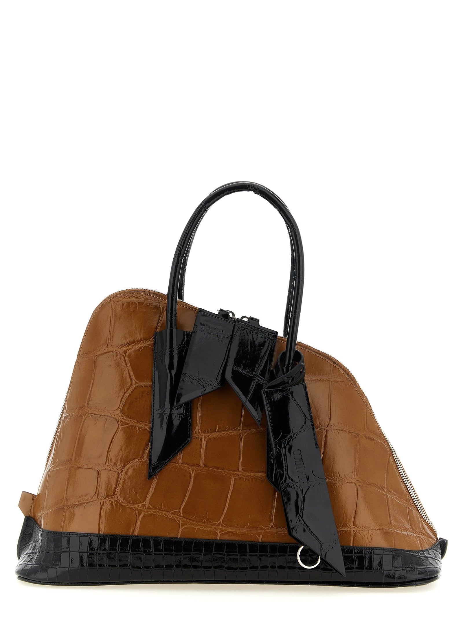 The Attico Brown Calf Leather Bos Taurus Women's Handbag