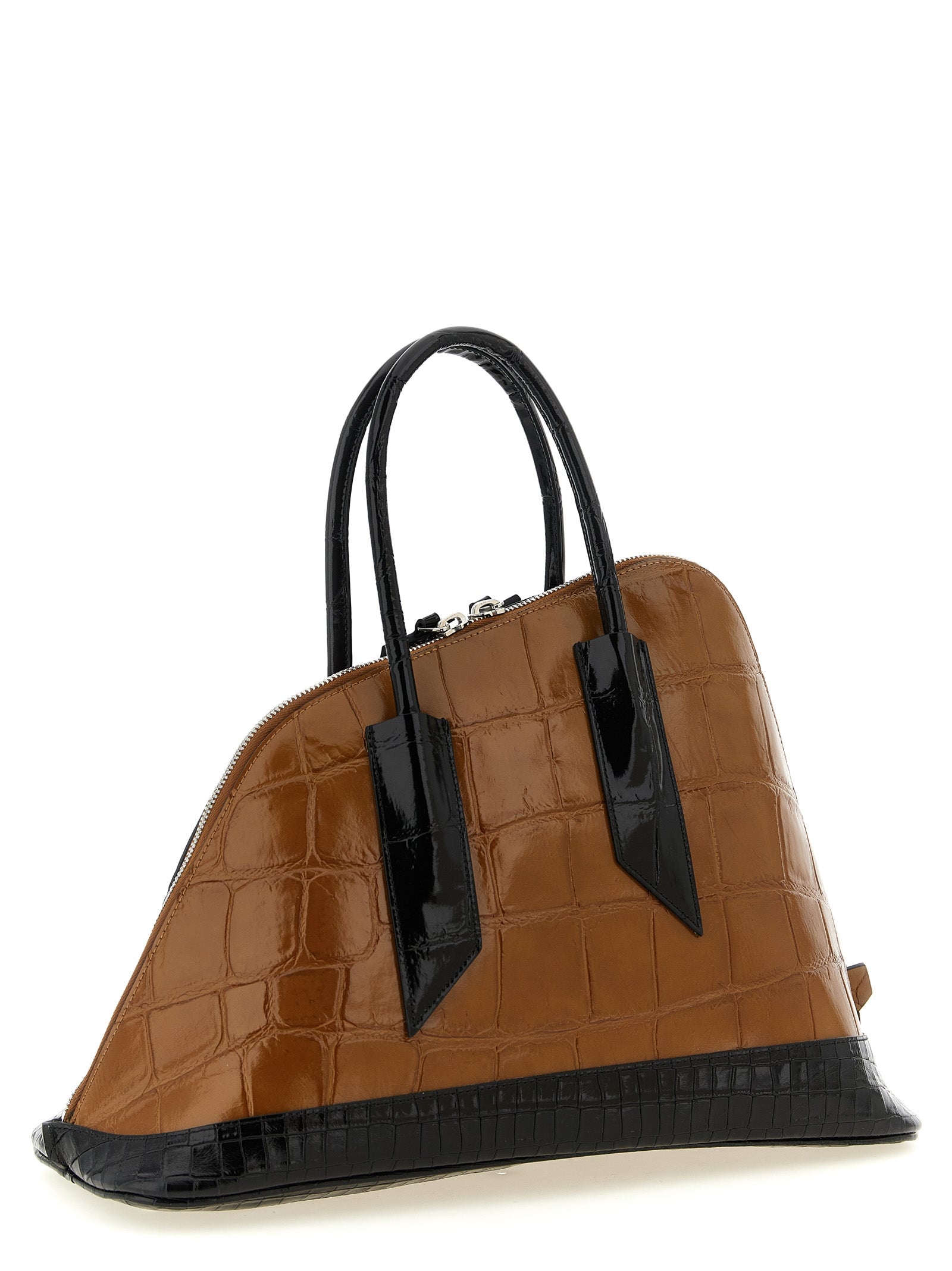 The Attico Brown Calf Leather Bos Taurus Women's Handbag