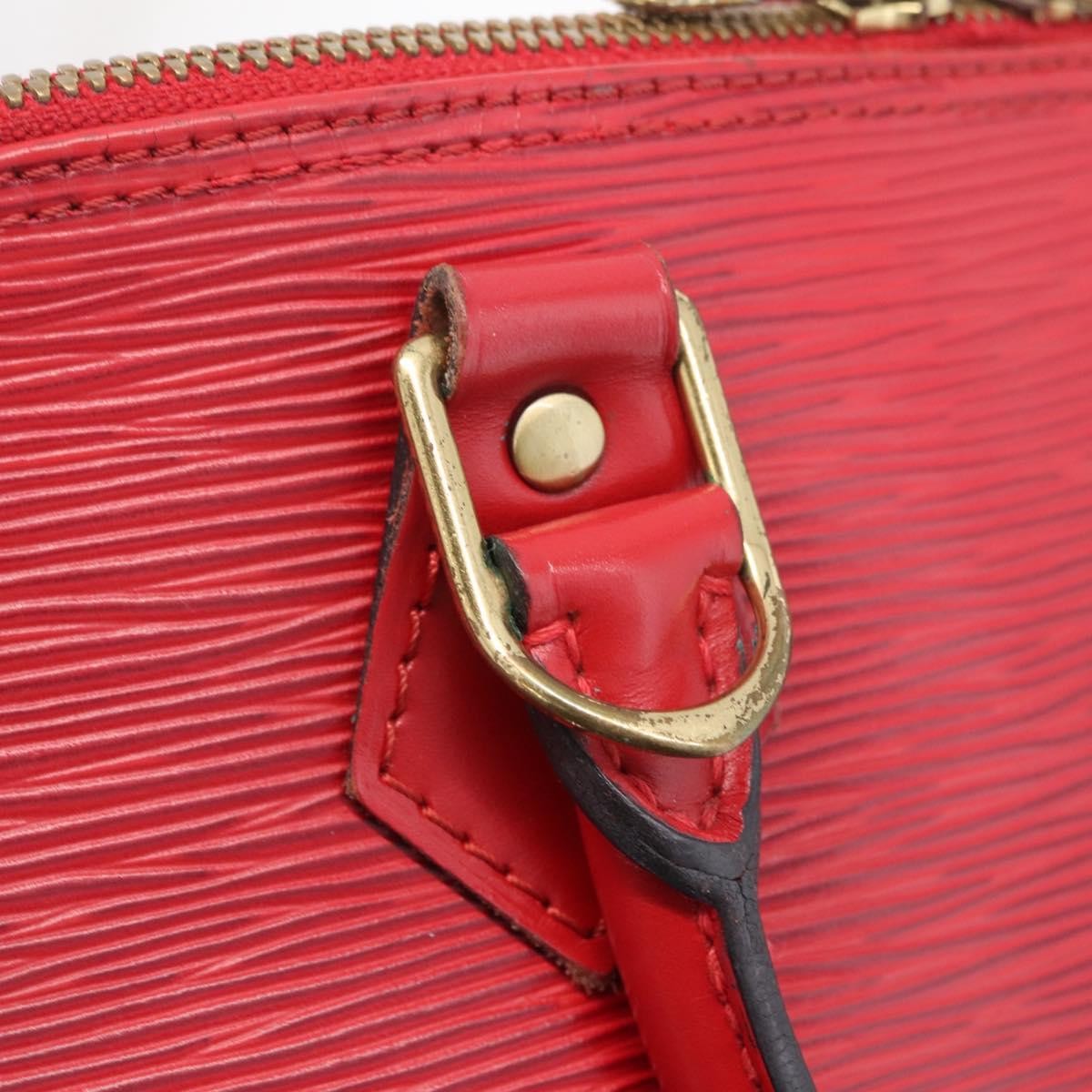 Louis Vuitton Alma Epi Leather Red Leather Handbag (Pre-Owned)