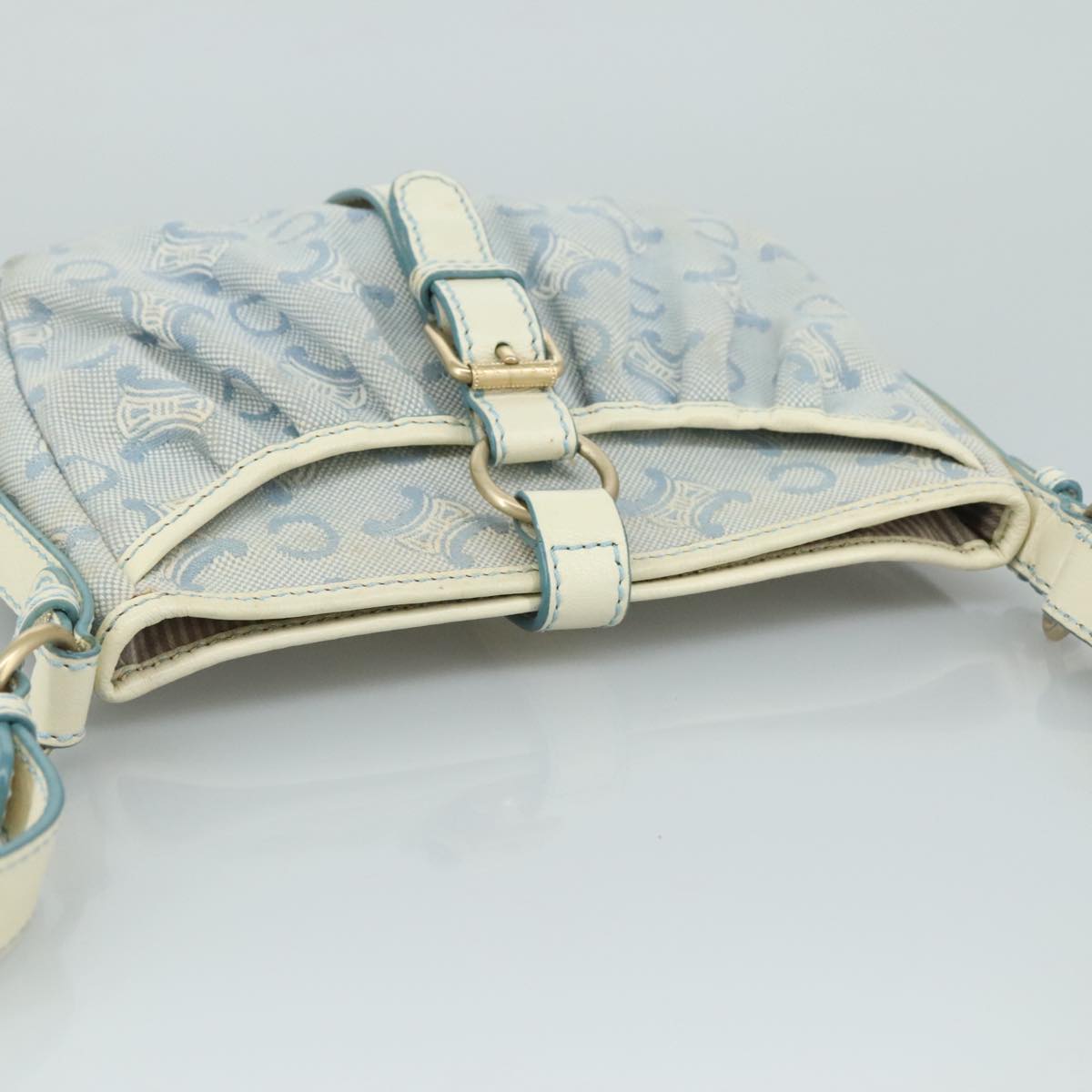 Céline Macadam Blue Canvas Shoulder Bag (Pre-Owned)