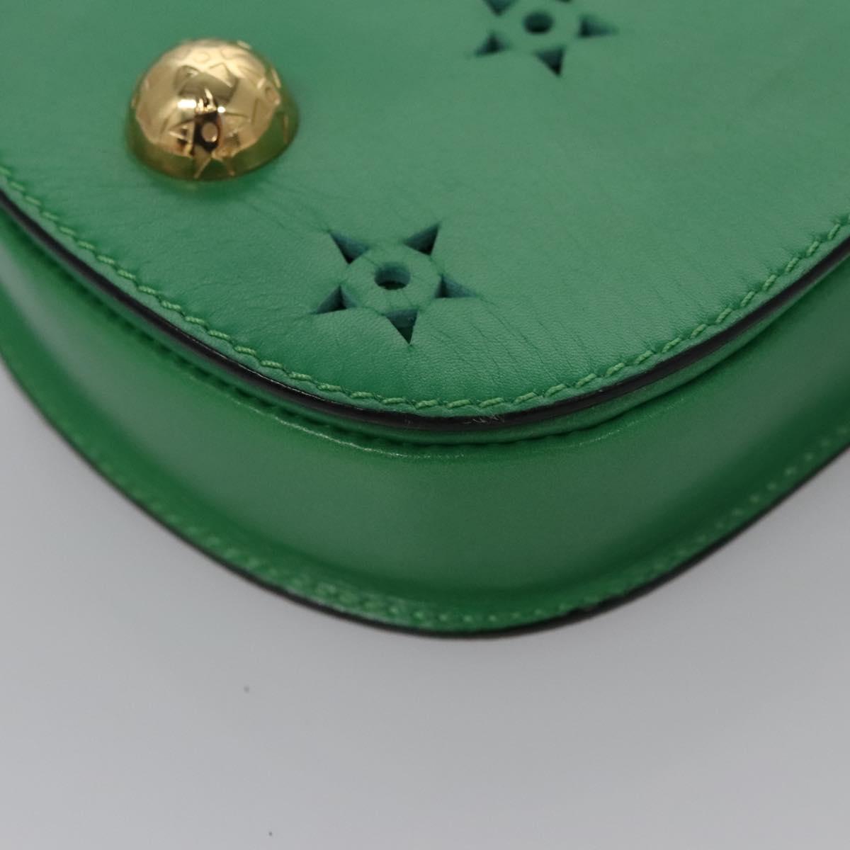 Céline Green Leather Clutch Bag (Pre-Owned)