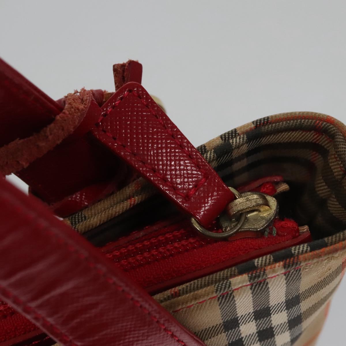 Burberry Nova Check Beige Canvas Tote Bag (Pre-Owned)