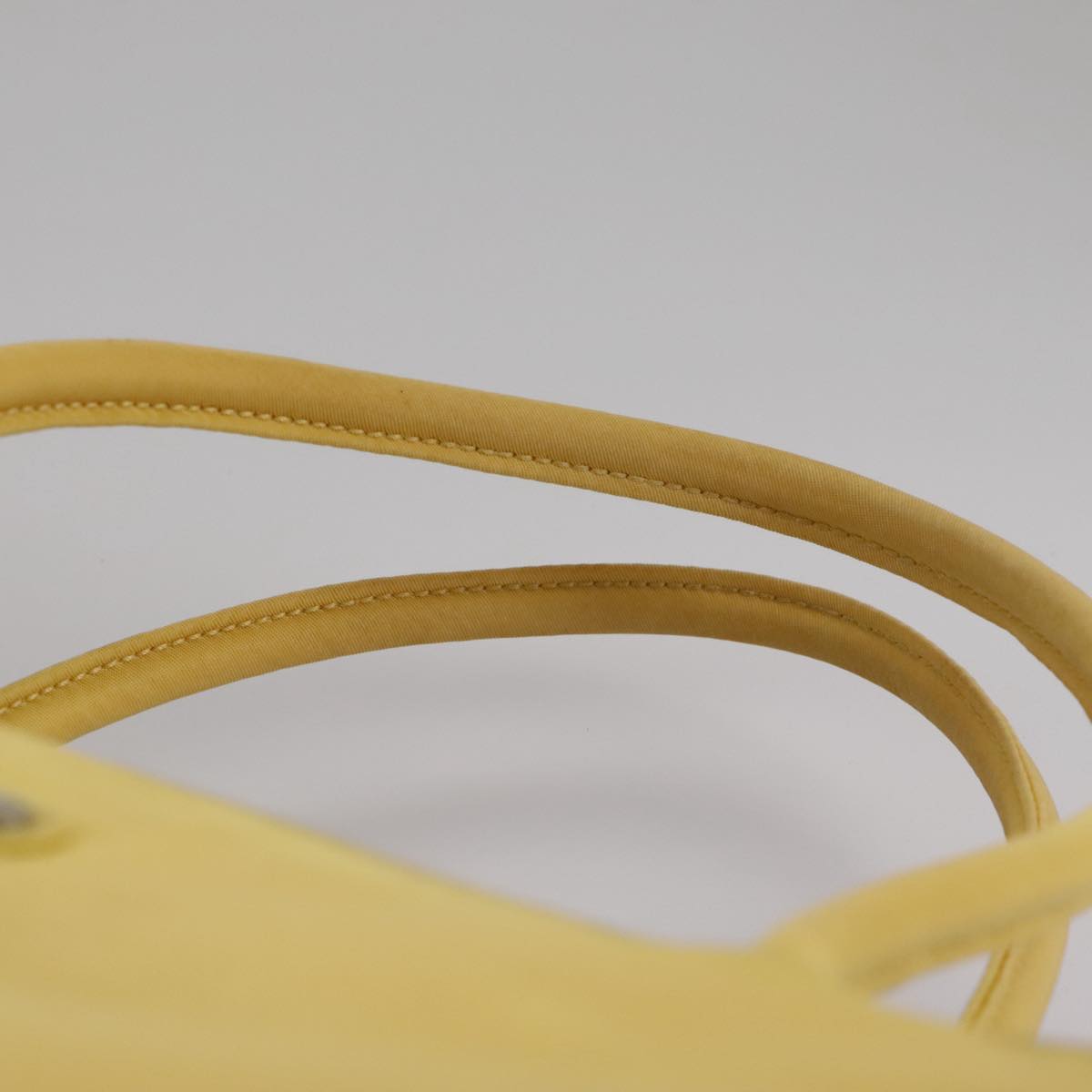 Prada Re-Nylon Yellow Metal Handbag (Pre-Owned)