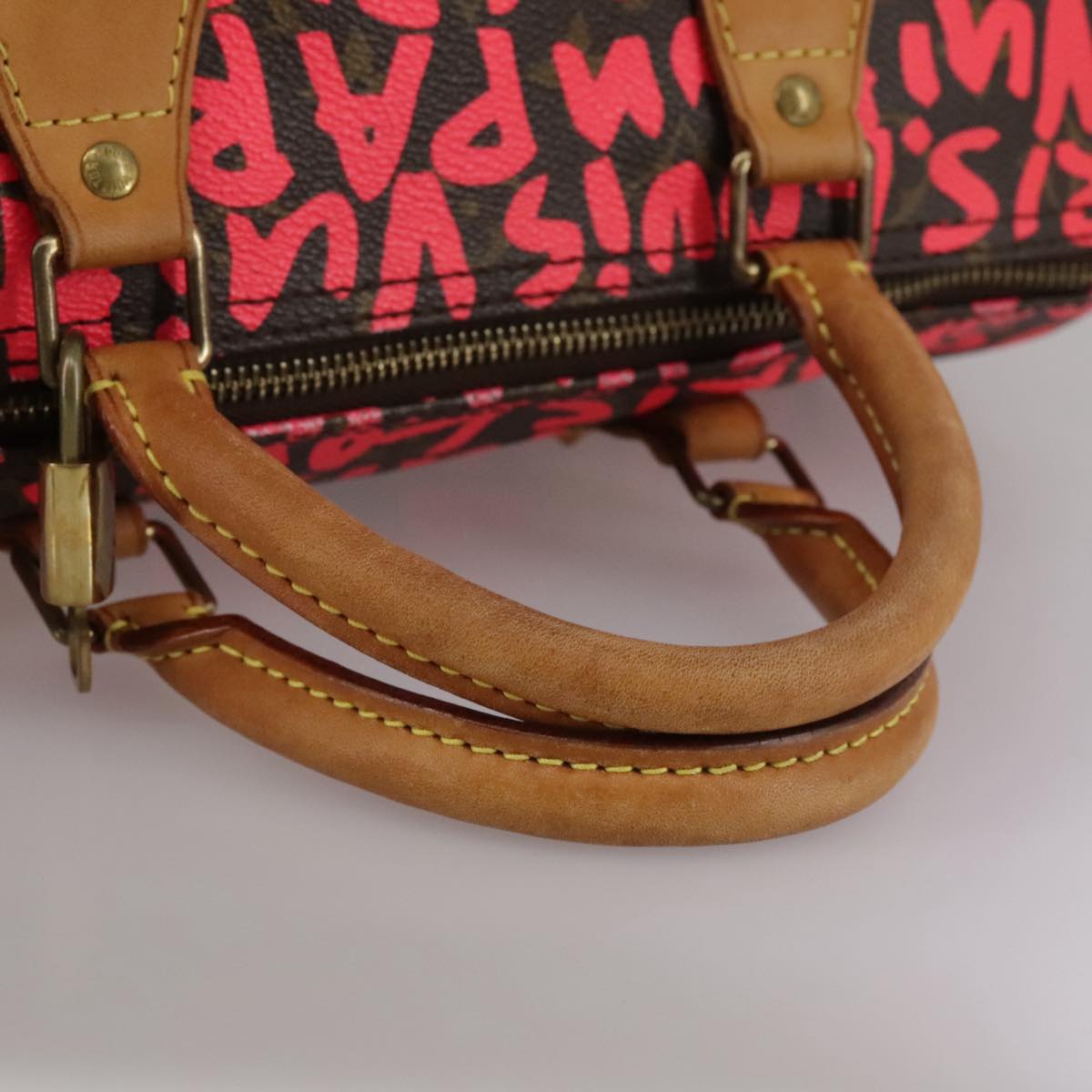 Louis Vuitton Speedy 30 Red Canvas Handbag (Pre-Owned)