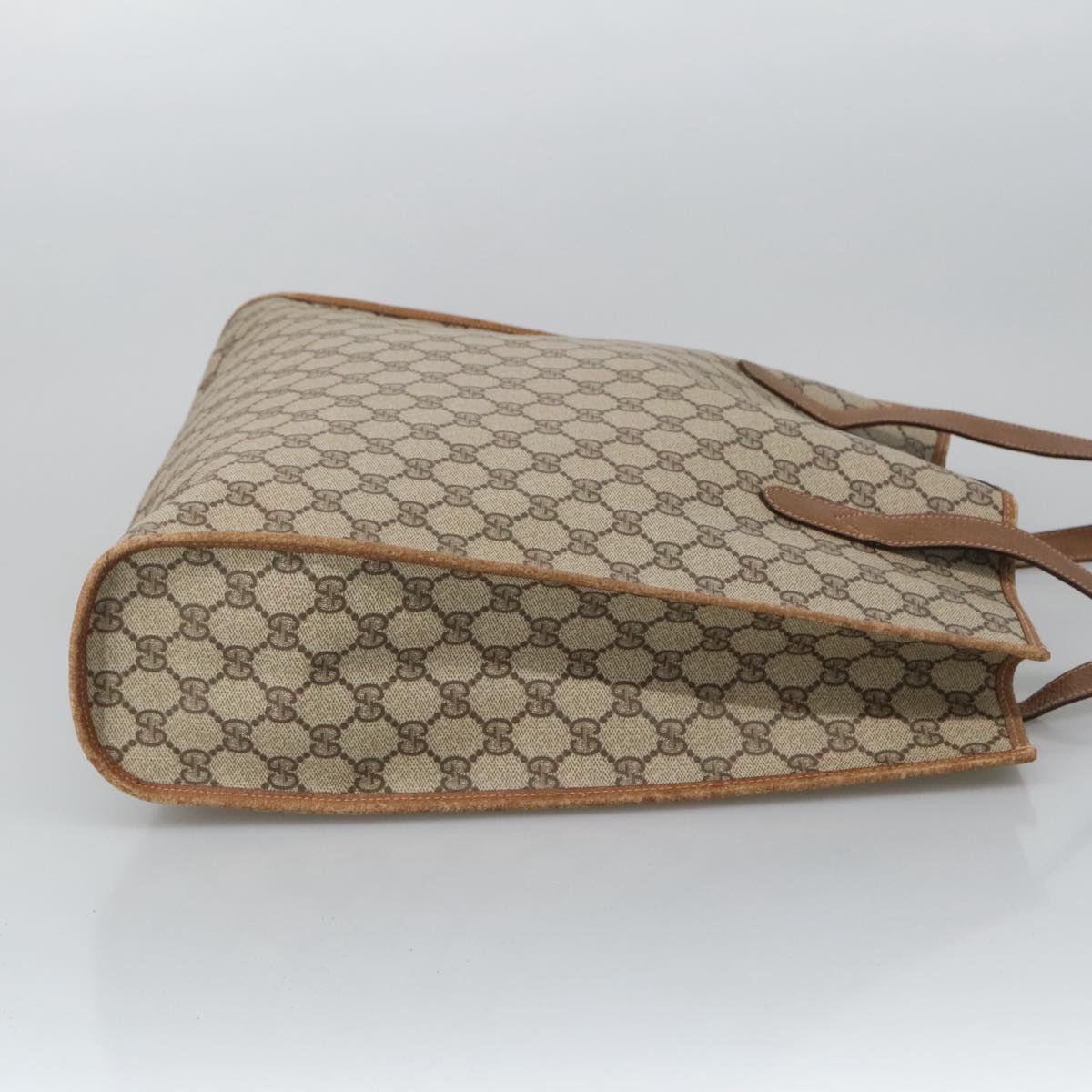 Gucci Cabas Beige Canvas Tote Bag (Pre-Owned)