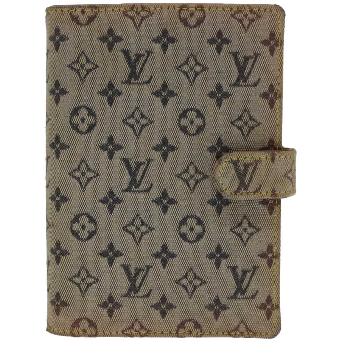 Louis Vuitton Agenda Pm Blue Canvas Wallet (Pre-Owned)