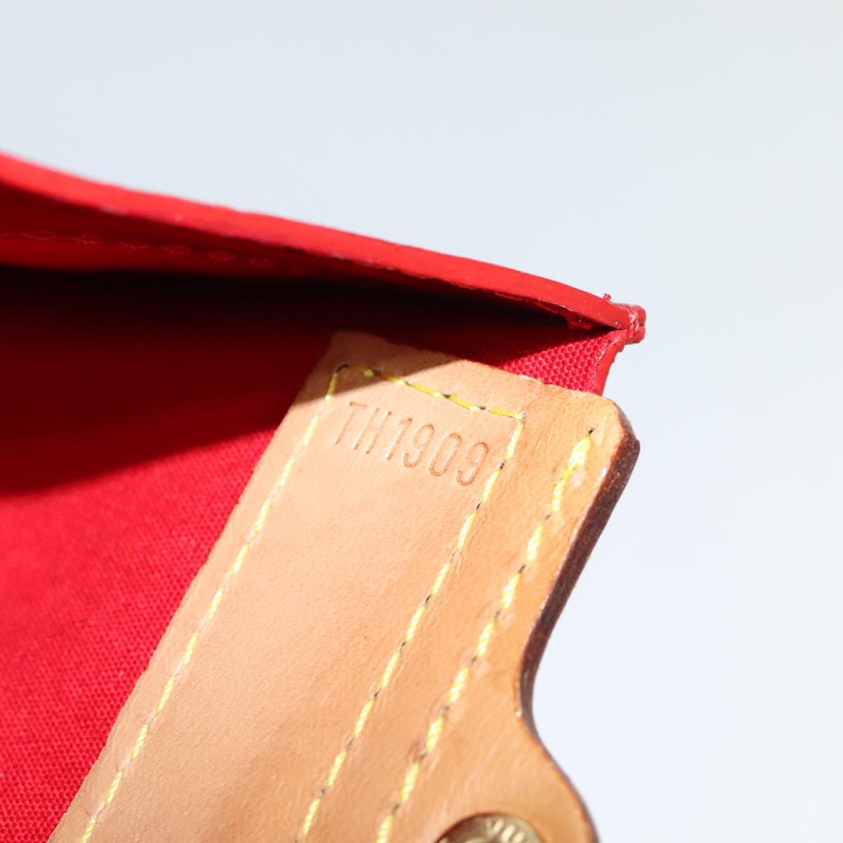 Louis Vuitton Stanton Red Patent Leather Tote Bag (Pre-Owned)