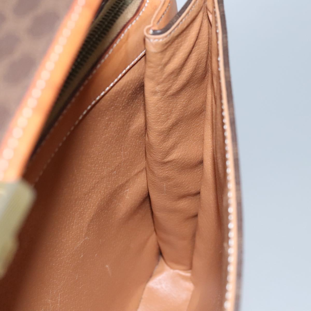 Céline Macadam Brown Canvas Briefcase Bag (Pre-Owned)