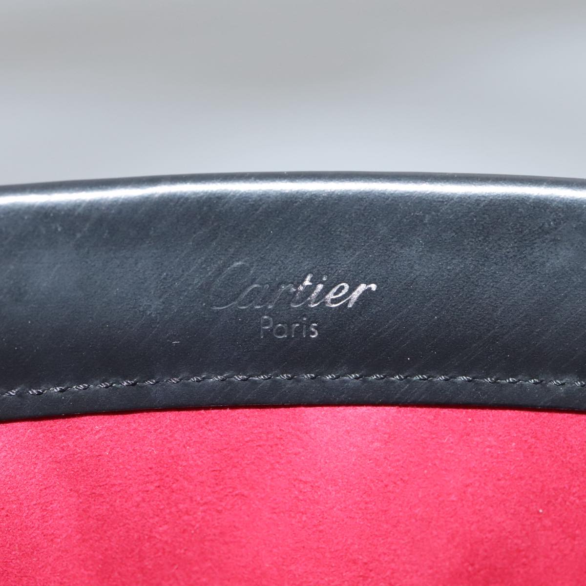 Cartier Trinity Black Leather Handbag (Pre-Owned)