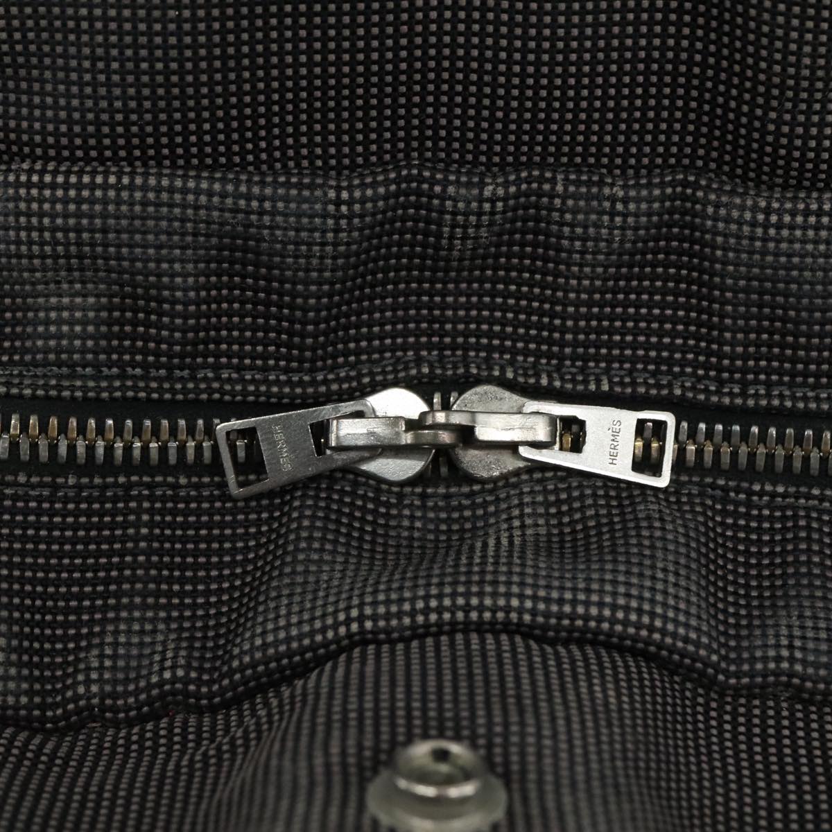 Hermès Herline Grey Canvas Tote Bag (Pre-Owned)