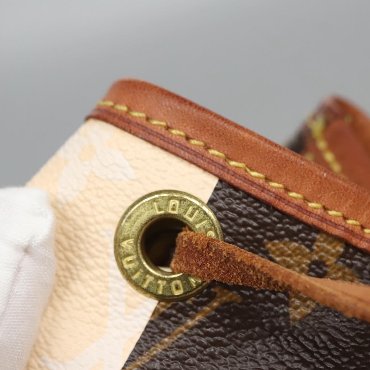 Louis Vuitton Petit Noé Brown Canvas Shoulder Bag (Pre-Owned)