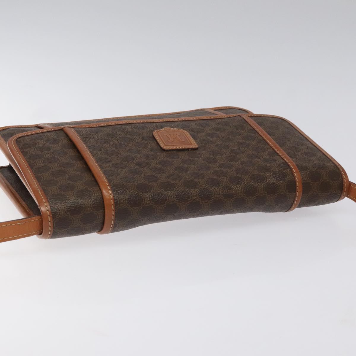 Céline Macadam Brown Canvas Shoulder Bag (Pre-Owned)