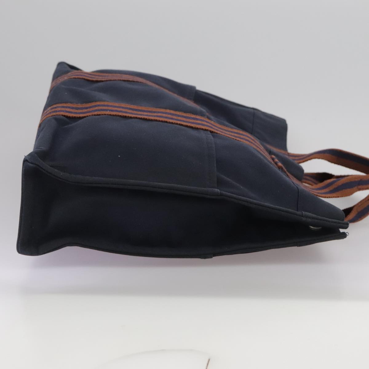 Hermès Toto Navy Canvas Tote Bag (Pre-Owned)