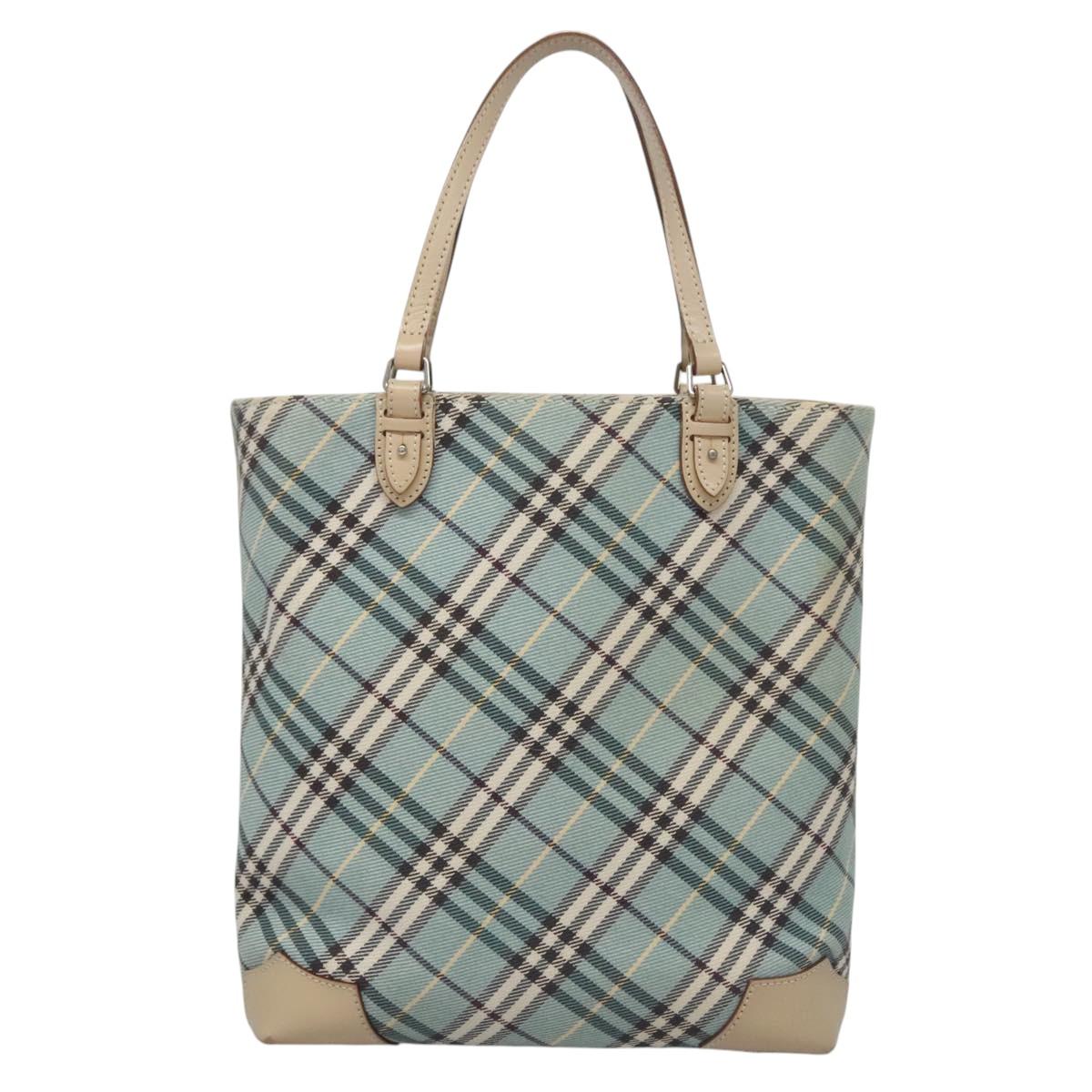 Burberry Blue Label Blue Canvas Tote Bag (Pre-Owned)