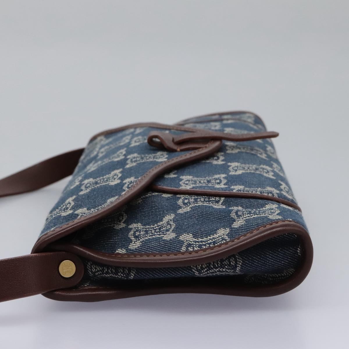Céline Macadam Blue Denim - Jeans Shoulder Bag (Pre-Owned)