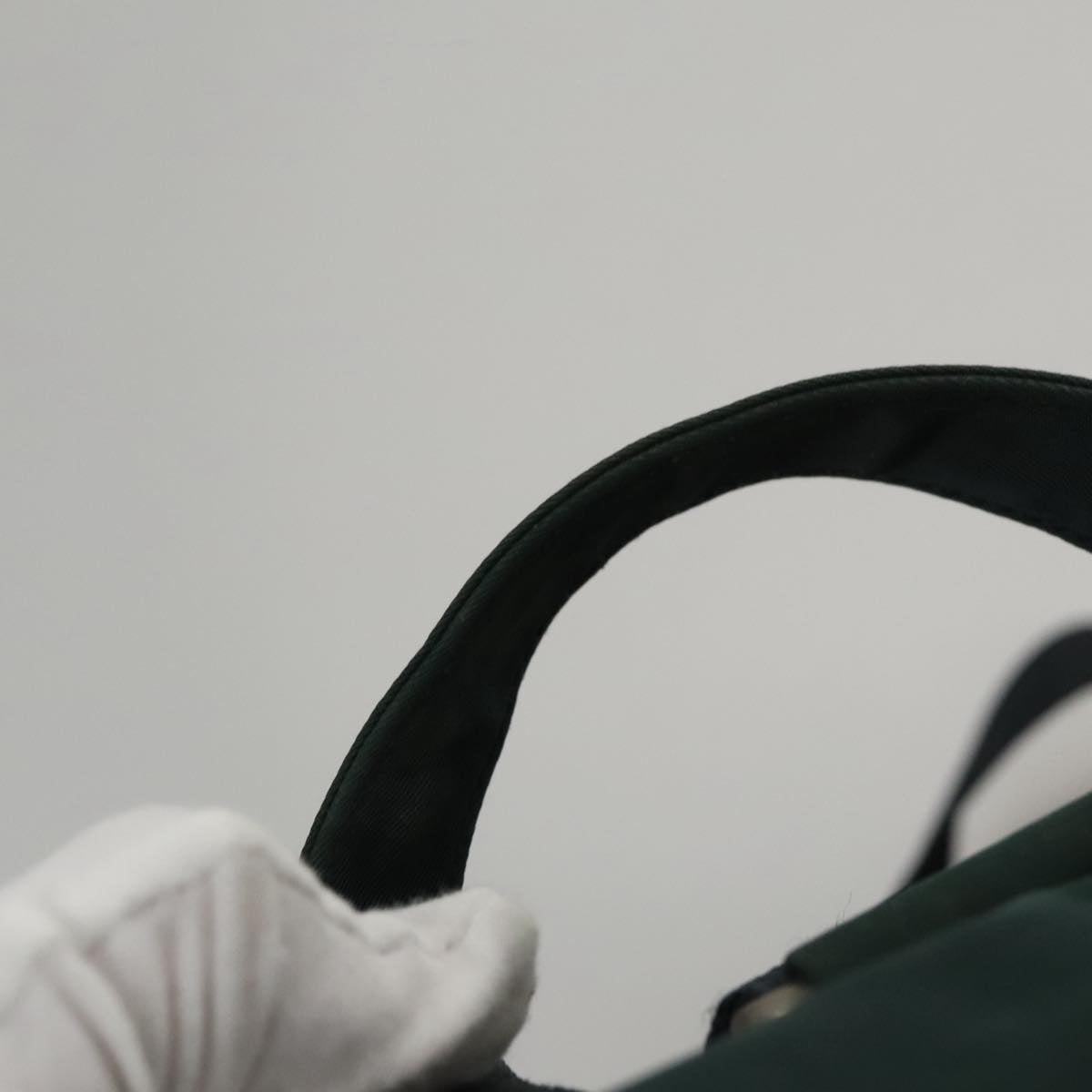 Prada Re-Nylon Green Synthetic Backpack Bag (Pre-Owned)