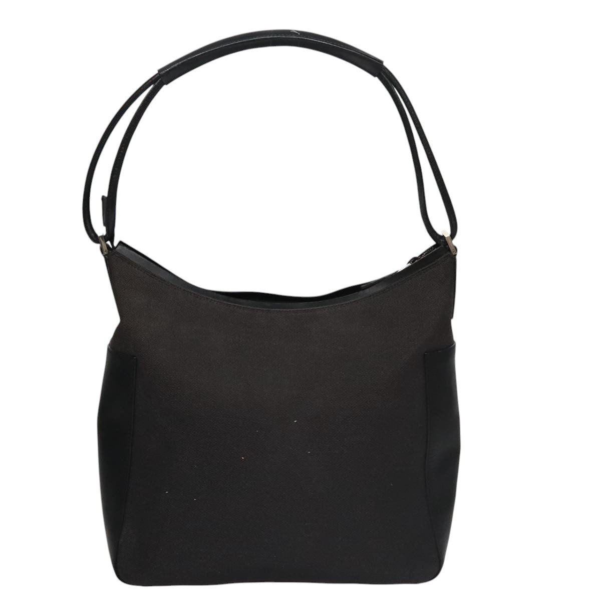 Gucci Hobo Black Canvas Shoulder Bag (Pre-Owned)
