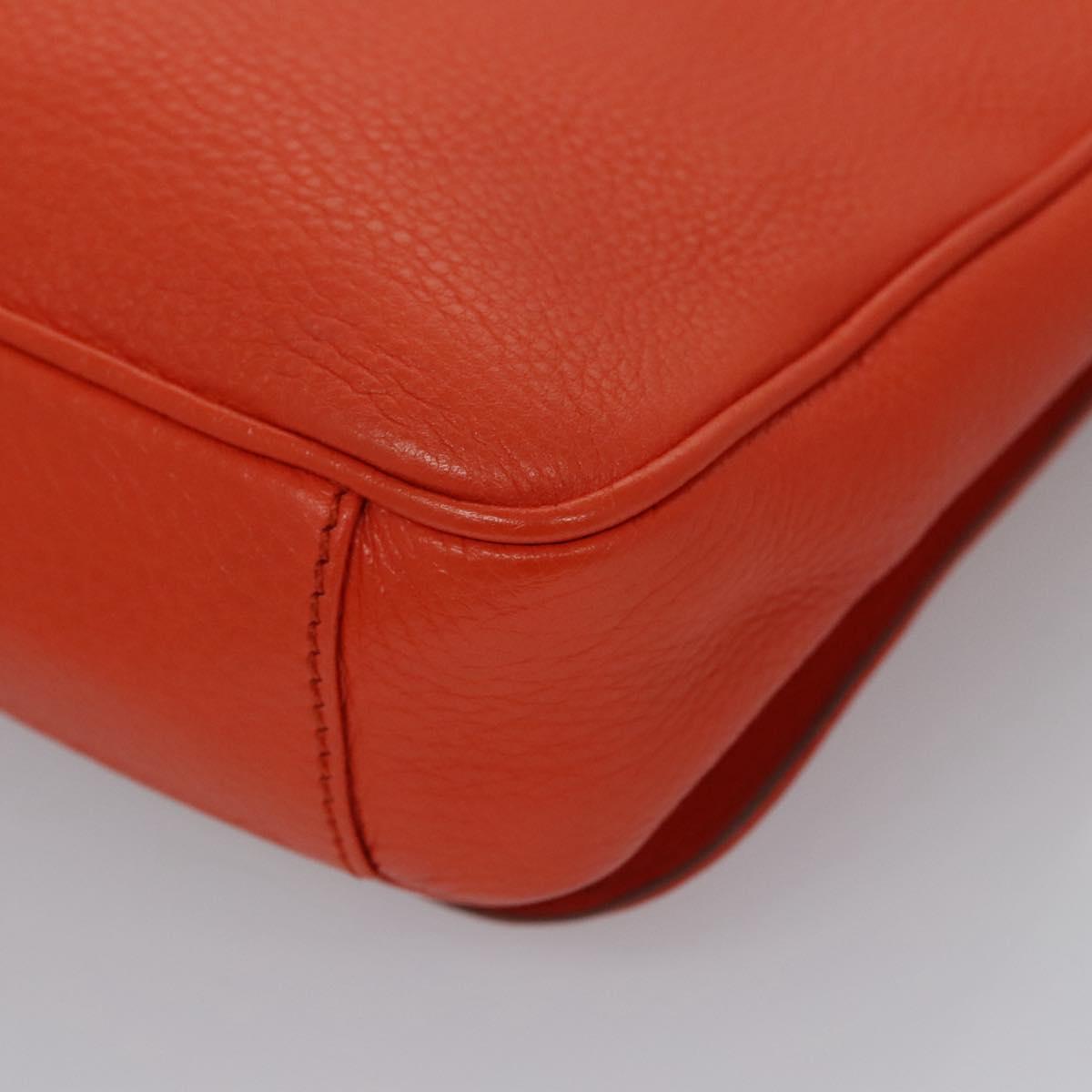 Salvatore Ferragamo Orange Leather Shoulder Bag (Pre-Owned)