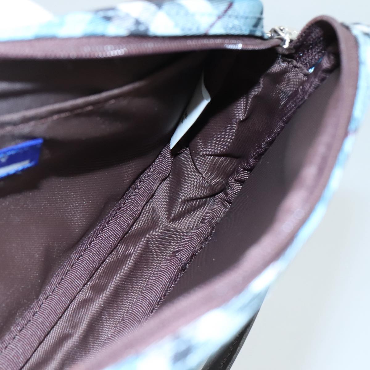 Burberry Blue Label Blue Canvas Clutch Bag (Pre-Owned)