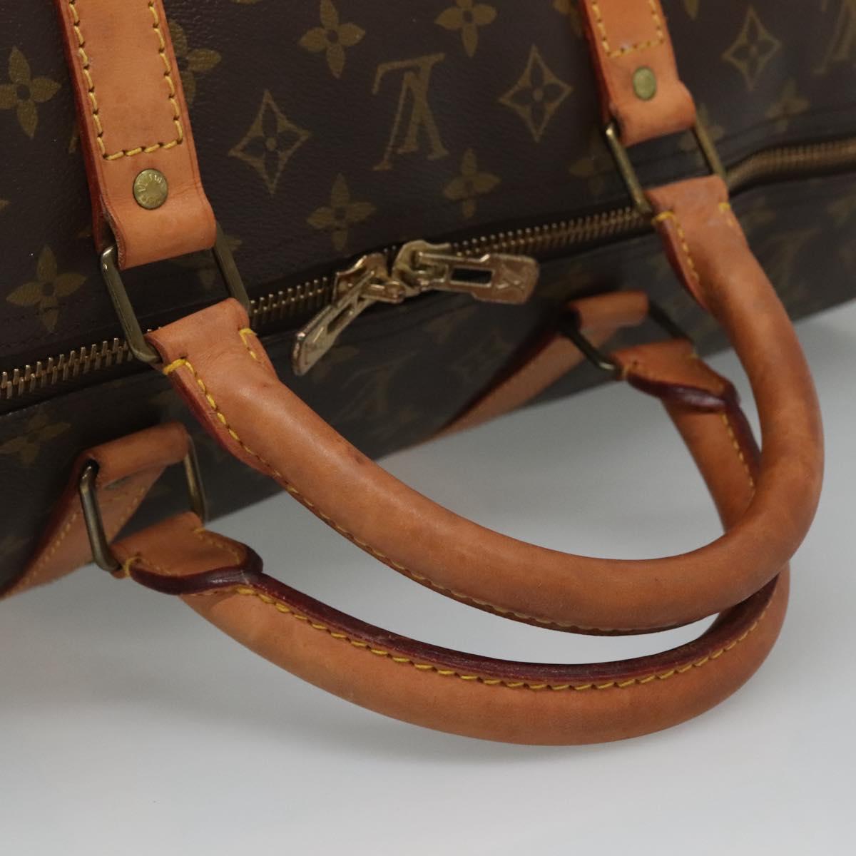 Louis Vuitton Keepall 60 Black Canvas Travel Bag (Pre-Owned)