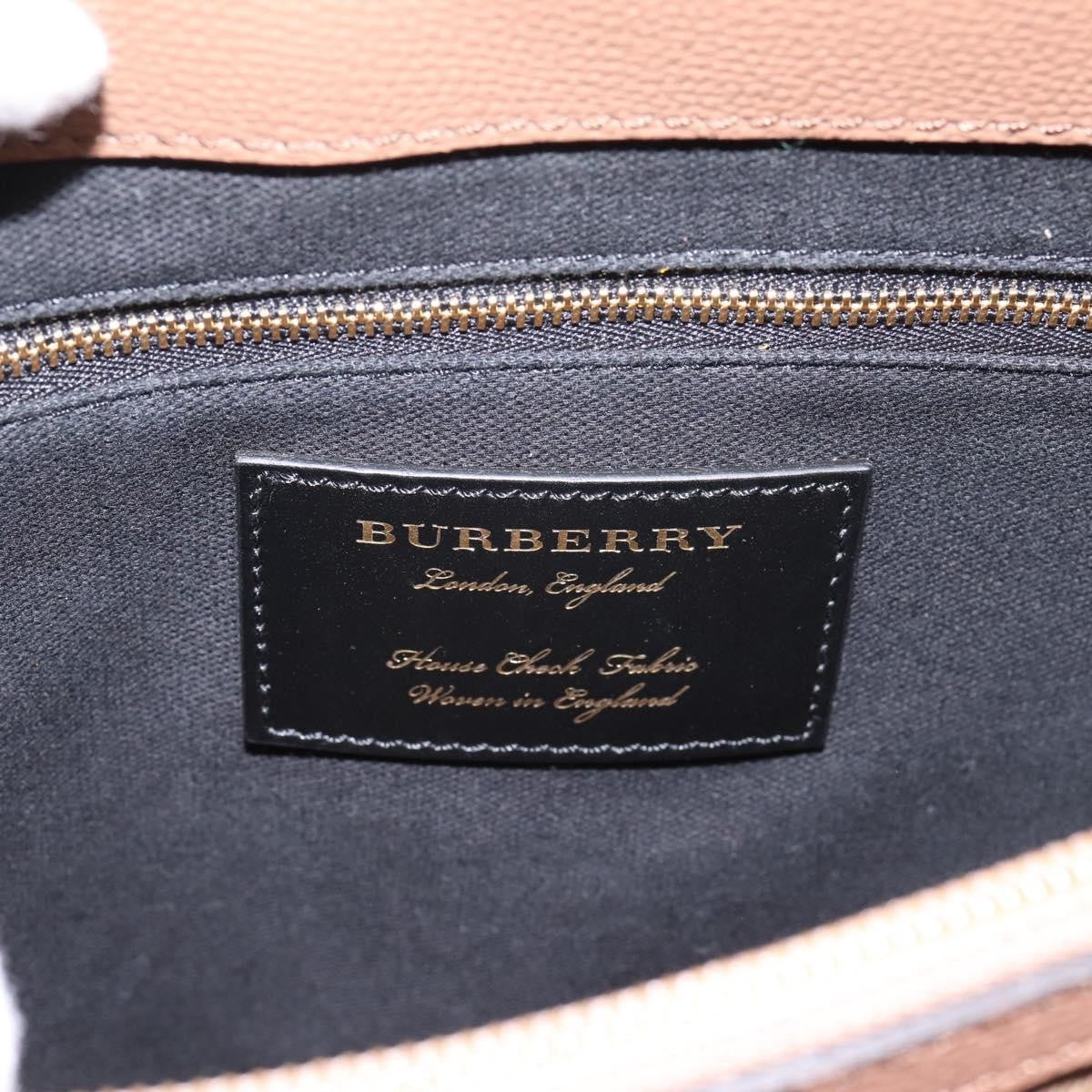 Burberry Camberley Top Handle Leather Brown Leather Shoulder Bag Bag (Pre-Owned)