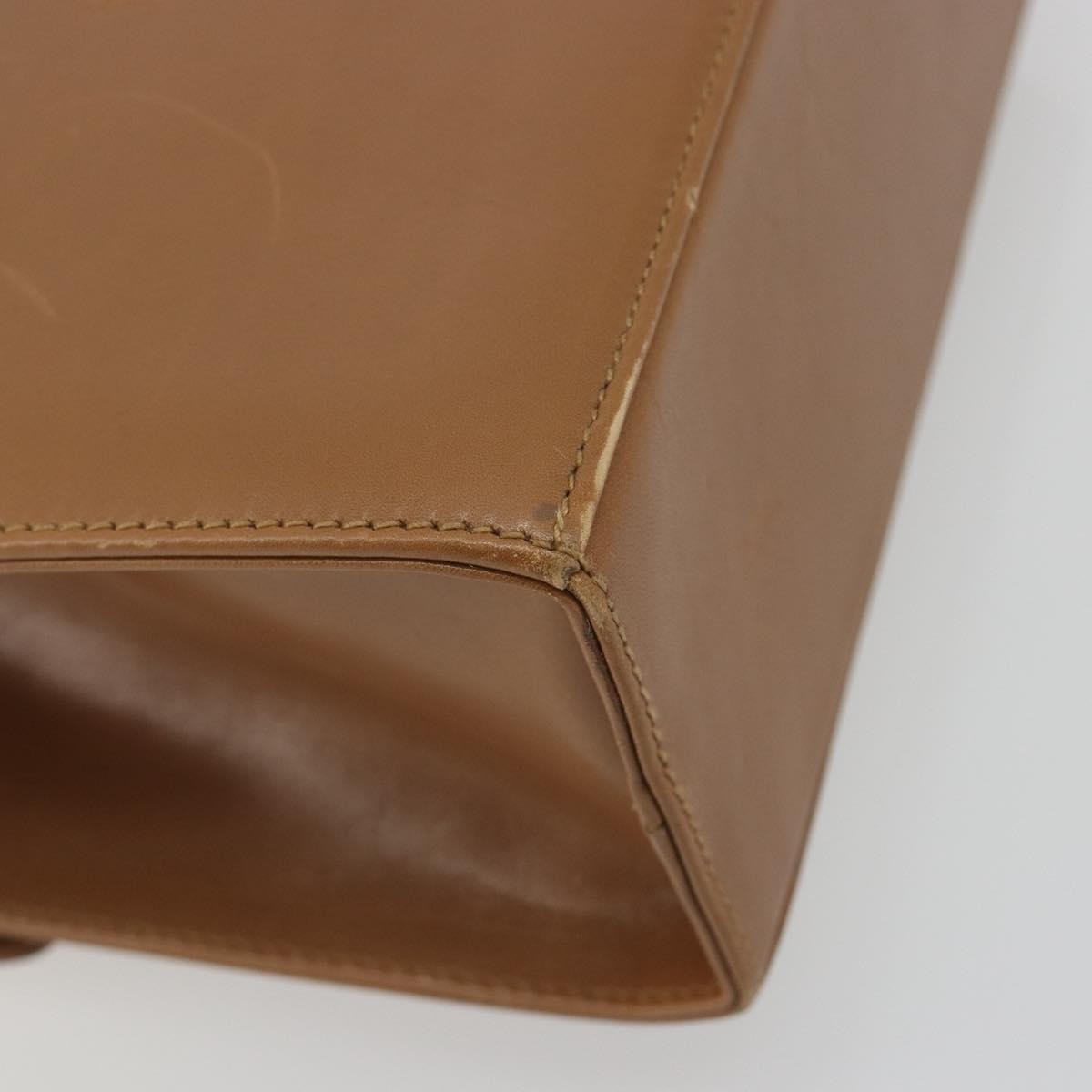 Salvatore Ferragamo Gancini Leather Brown Leather Shoulder Bag Bag (Pre-Owned)