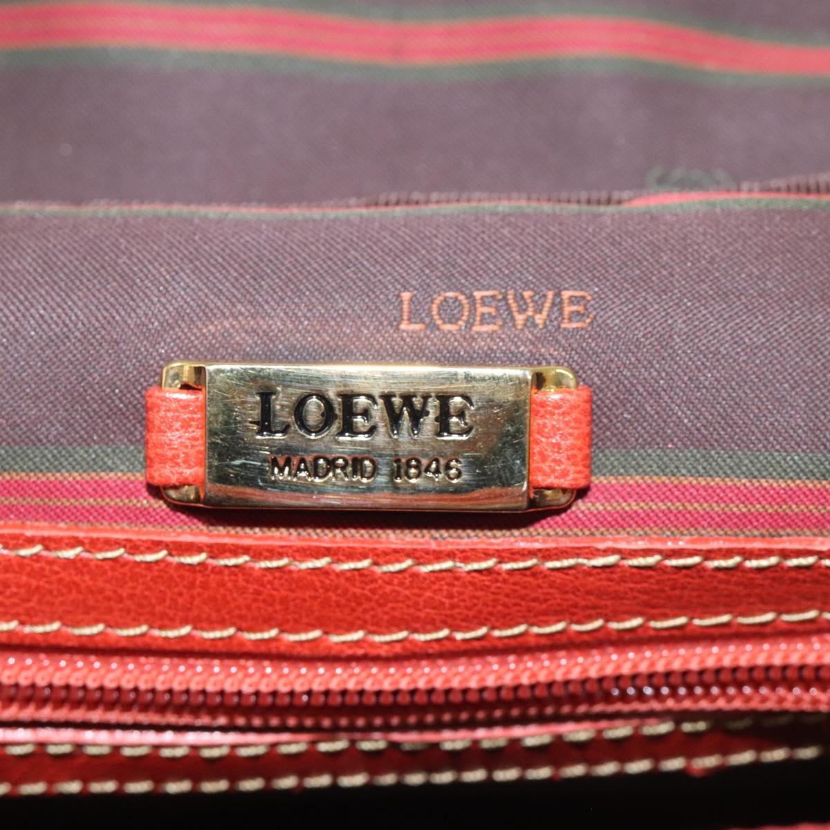 Loewe Velazquez Red Leather Handbag (Pre-Owned)