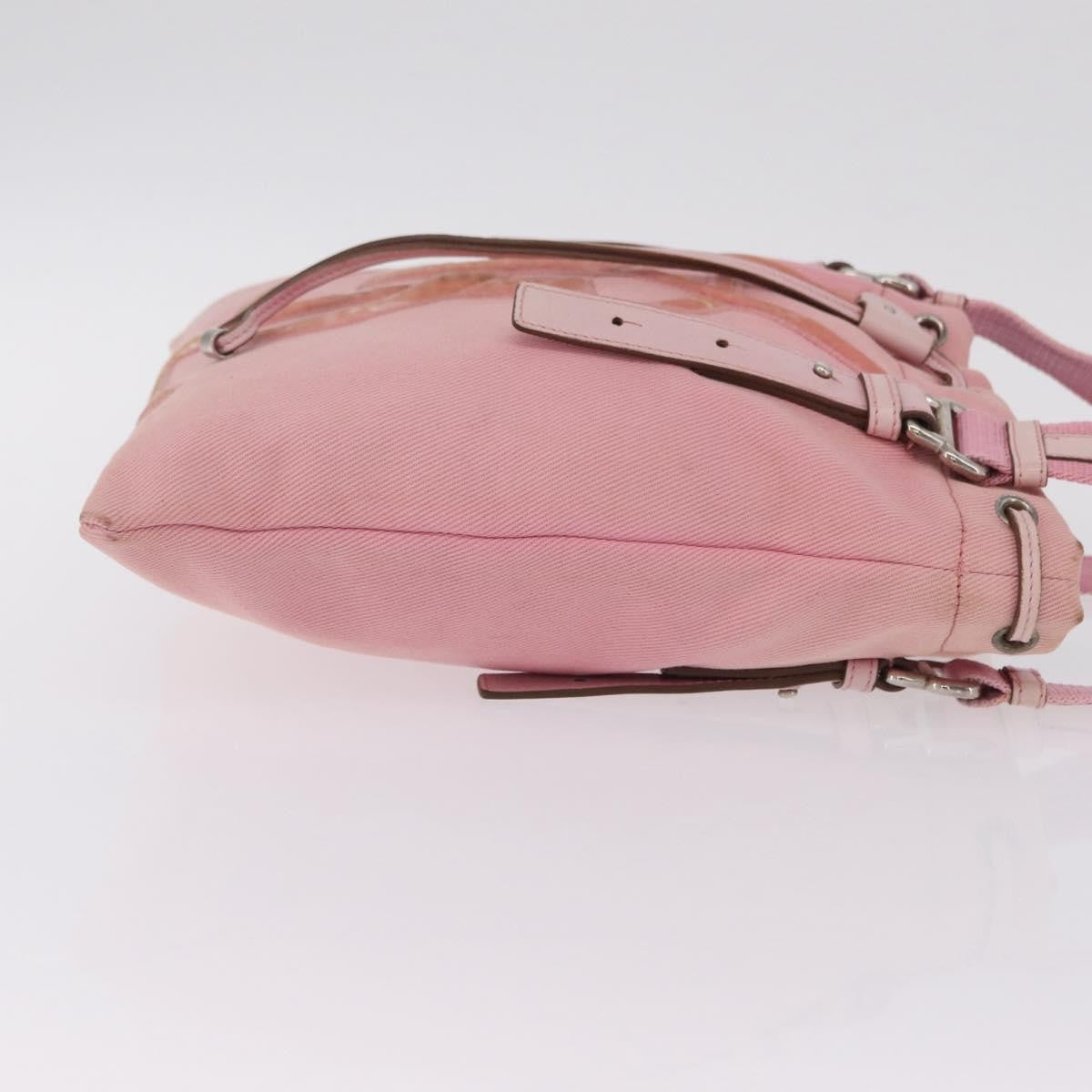 Saint Laurent Kahala Drawstring Canvas Pink Canvas Tote Bag Bag (Pre-Owned)