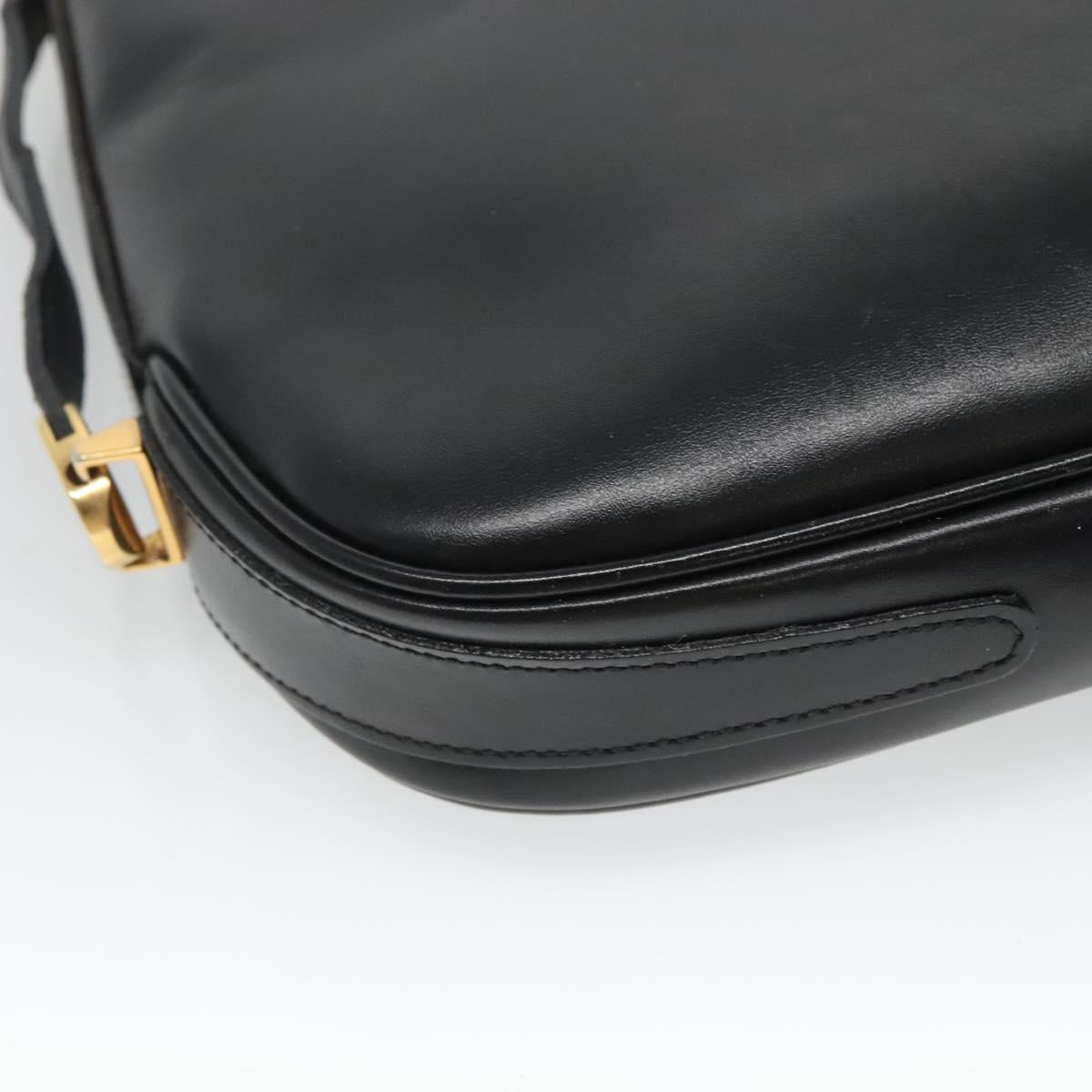 Bally Black Leather Shoulder Bag (Pre-Owned)