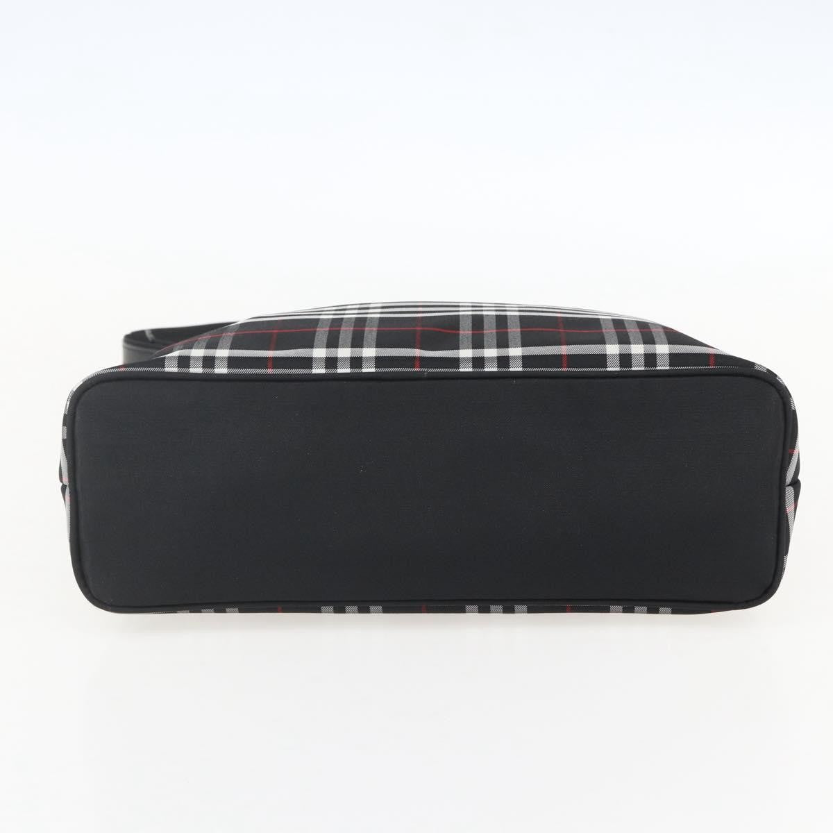 Burberry Nova Check Nylon Black Nylon Handbag (Pre-Owned)