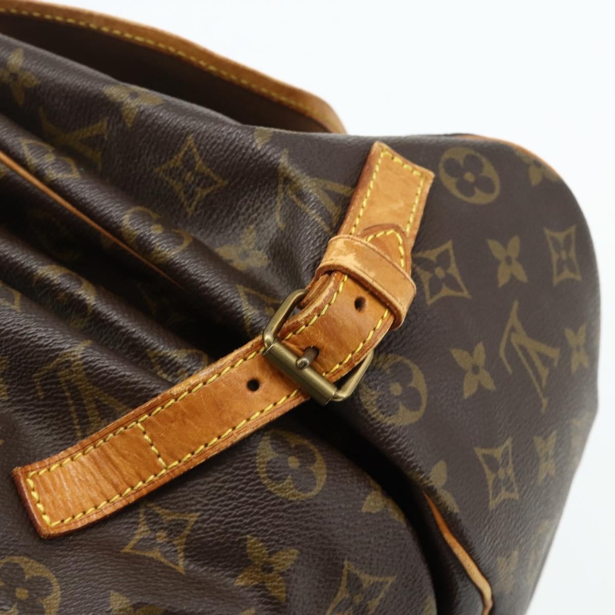 Louis Vuitton Saumur Monogram Canvas Brown Canvas Shoulder Bag Bag (Pre-Owned)