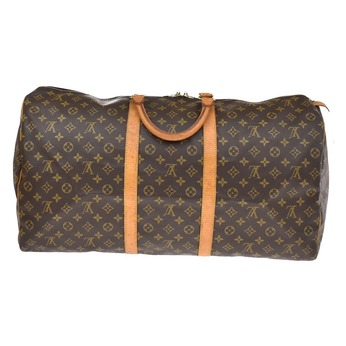 Louis Vuitton Keepall Monogram Canvas Brown Canvas Travel Bag Bag (Pre-Owned)