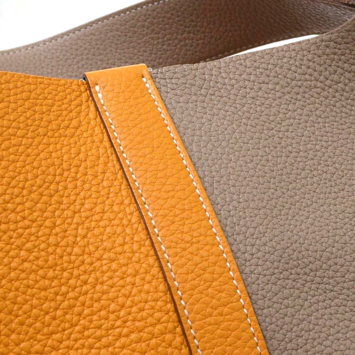 Hermes Picotin Lock Bicolor Clemence Multicolour Leather Handbag (Pre-Owned)