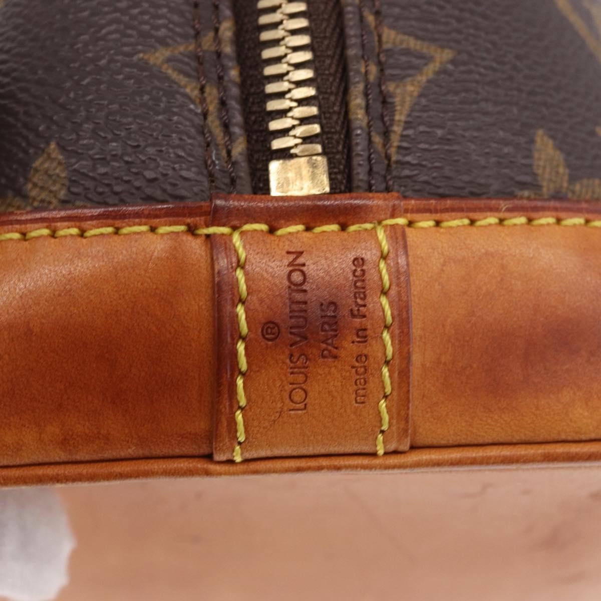 Louis Vuitton Vintage Alma Monogram Canvas Brown Canvas Handbag (Pre-Owned)