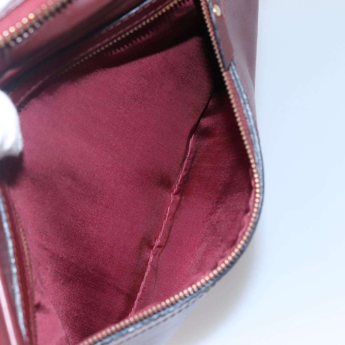 Cartier Must Line Burgundy Leather Shoulder Bag (Pre-Owned)