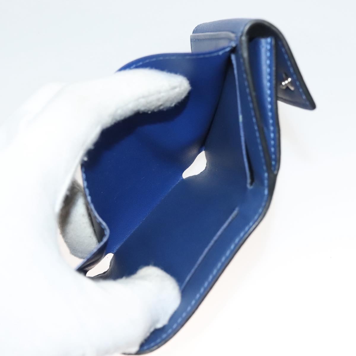Louis Vuitton Discovery Monogram Taigarama Blue Leather Wallets Accessory (Pre-Owned)