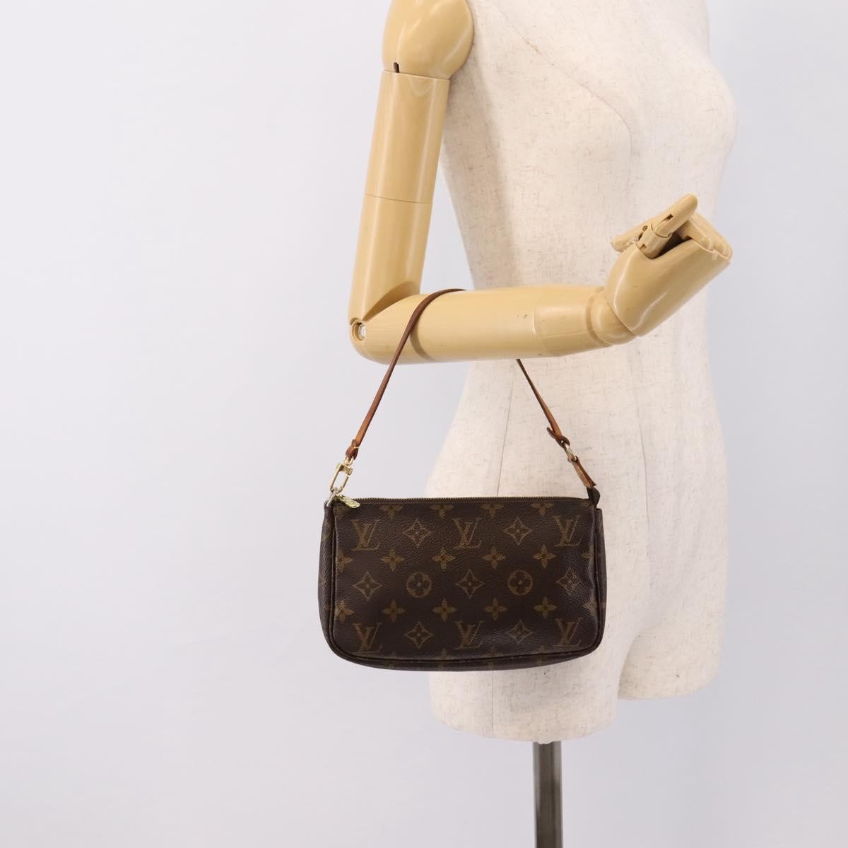 Louis Vuitton Pochette Accessoires Nm Monogram Canvas Brown Canvas Clutche & Pouche Bag (Pre-Owned)