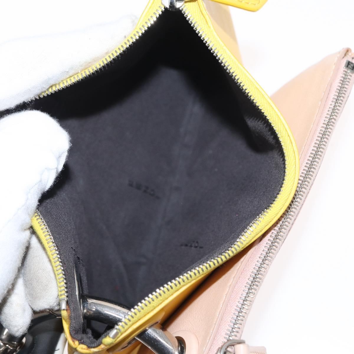 Fendi Triplette Pouch Set Calfskin Multicolour Leather Clutche & Pouche Bag (Pre-Owned)