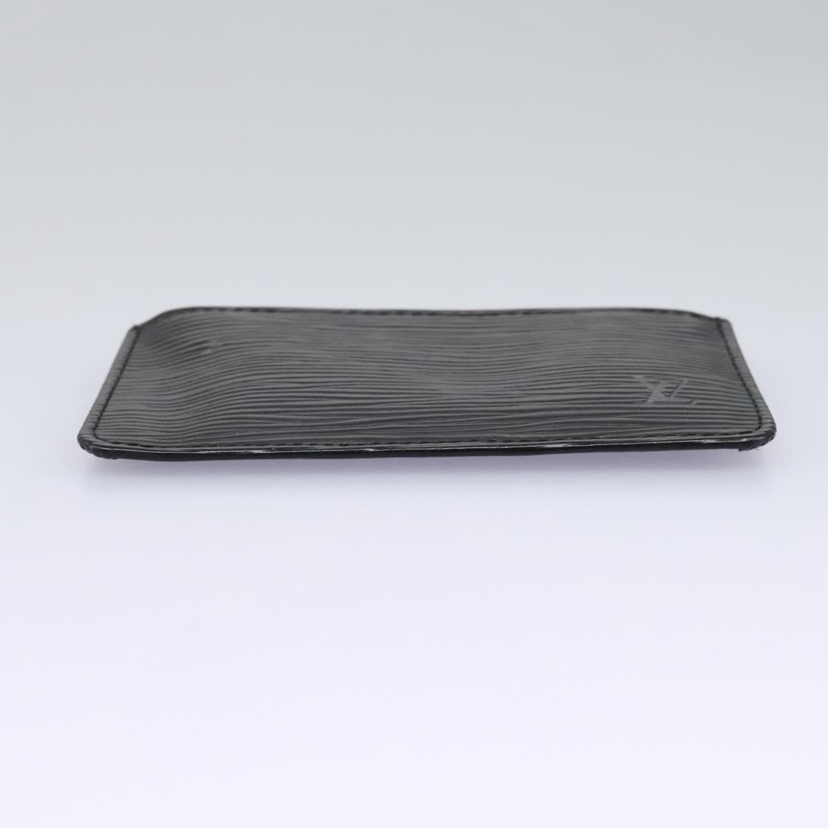 Louis Vuitton Pochette Clés Black Leather Wallet (Pre-Owned)